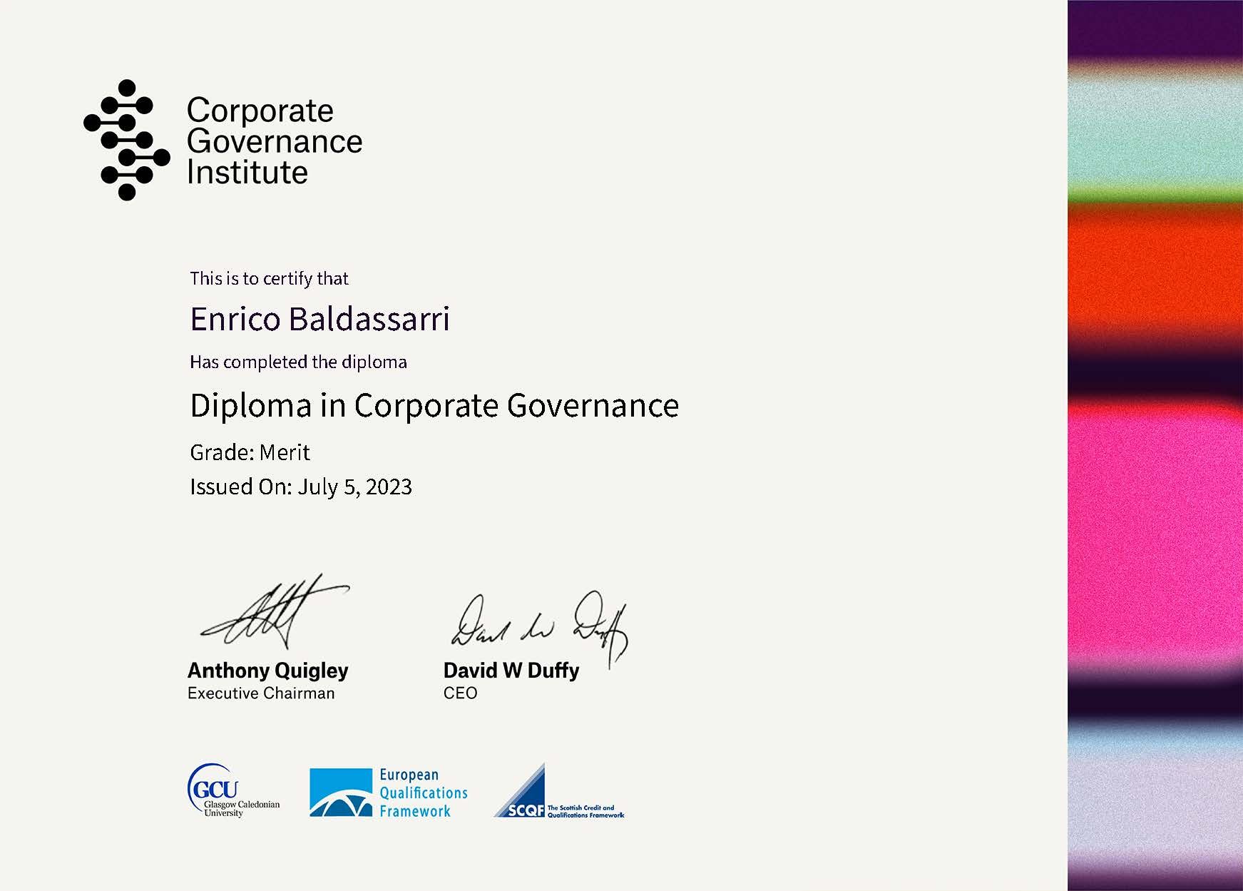 Diploma Corporate Governance